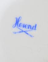 Herendi virág mintás váza, kézzel festett, jelzett, hibátlan, m: 20 cm