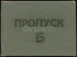 1970 Szovjet kollégiumi fényképes igazolvány, vászonkötésben