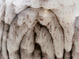 2 db iparművész mázas kerámia padlóváza, jelzés nélkül, hibátlan, m: 51,5 és 41 cm