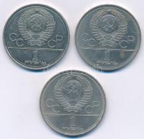 Szovjetunió 1977. 1R Cu-Ni "XXII. Nyári Olimpia" (2x) + 1980. 1R Cu-Ni "Olimpiai Láng...