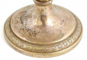 Ezüst(Ag) talpas kínáló, jelzett, m: 7 cm, d: 7,5 cm, nettó: 60 g