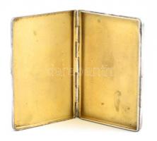 Ezüst(Ag) tárca, jelzett, 5x7,5 cm, nettó: 64 g