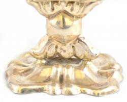 Ezüst(Ag) talpas kínáló, jelzett, 7x9,5x7 cm, nettó: 92 g