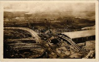 1934 Tatabánya, Magyar Általános Kőszénbánya rt. tatai bányászata, sikló a kőbányából a cementgyárakba