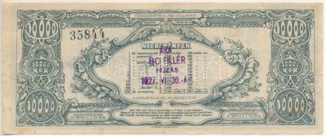 1926. "Magyar Sportrepülők Egyesülete - Repülők Tárgysorsjátéka - Dollár Sorsjegy" E soroz...