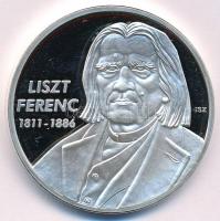 ifj. Szlávics László (1959-) 2011. Nagy Magyarok / Liszt Ferenc 1811-1886 ezüstözött Cu emlékérem (40mm) T:1 (eredetileg PP)