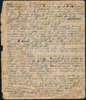 cca 1912 Régi receptfüzet lapjai, kézzel írt, számozott, 1-38;79-120 p.+2 sztl. lev.