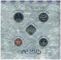 Bahamák 1992-2004. 1c-25c (5xklf) érme összeállítás karton dísztokban T:1,1-
Bahamas 1992-2004. 1 C...
