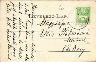 1911 Baka, utca, templom, Mária szobor. Fogyasztási szövetkezet kiadása / street view, church, Mary ...