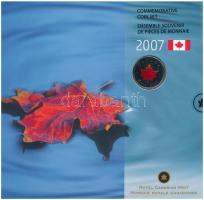 Kanada 2007. 1c-2$ (7xklf) forgalmi sor karton dísztokban T:1  Canada 2007. 1 Cent - 2 Dollar (7xdiff) coin set in cardboard case C:UNC