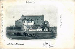 1899 Zólyom, Zvolen; vár. Löwy Sámuel kiadása. Schwidernoch Károly műintézete / Zvolensky hrad / castle (fl)