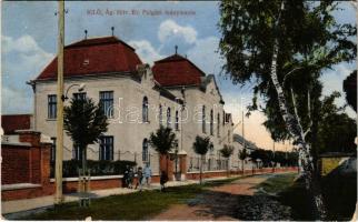 1917 Igló, Zipser Neudorf, Spisská Nová Ves; Evangélikus polgári leányiskola / Lutheran girls school (r)