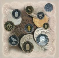 1998. 50f-200Ft (10xklf) forgalmi sor dísztokban + 1998. 100Ft alpakka "1848-1849. Szabadsághar...