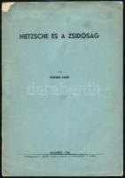 Szemere Samu: Nietzsche és a zsidóság. Bp., 1946, kn. Papír kötésben, 11p.