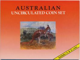 Ausztrália 1977-1994. 1c-2$ (8xklf) forgalmi sor eredeti tokban T:1  Australia 1977-1994. 1 Cent - 2 Dollars (8xdiff) coin set in original case C:UNC