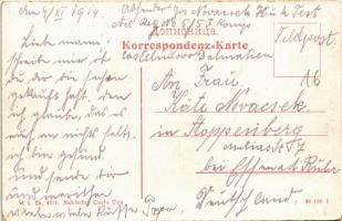 1914 Herceg Novi, Castelnuovo; general view, port, steamship, boats. W. L. Bp. 4711. Carlo Uva (EK)