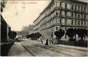 1912 Olomouc, Olmütz; Franz Josefstrasse / street view (EK)