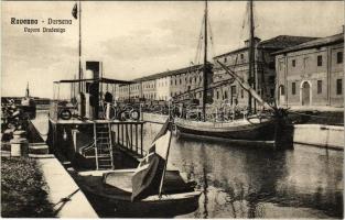 Ravenna, Darsena, Vapore Dradenigo / steamship, Italian flag