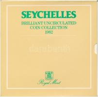 Seychelle-szigetek 1982. 1c-5R (6xklf) forgalmi sor karton dísztokban T:1  Seychelles 1982. 1 Cent - 5 Rupees (6xdiff) coin set in cardboard case C:UNC