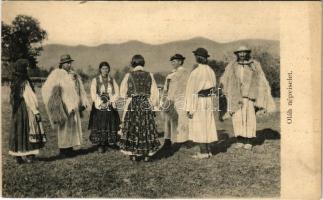 Oláh népviselet / Romanian Vlach folklore. R. Mosinger 3379. (fl)