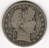 USA 1901O  "Barber"1/2$ ezüst T:4 R!