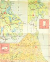 cca 1930-1940 Ala Littoria, Societa Anonima, Cartina di Rotta Venezia-Roma. Roma-Aeroporto del Litto...