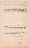 cca 1928 Gruber Emil Ördögorom csárdájának tűzrendészeti véghatározata, valamint egy a csárdára vona...