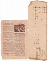 cca 1928 Gruber Emil Ördögorom csárdájának tűzrendészeti véghatározata, valamint egy a csárdára vona...