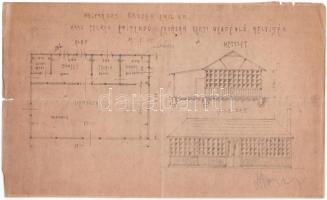 cca 1928 Gruber Emil Ördögorom csárdájának tűzrendészeti véghatározata, valamint egy a csárdára vona...