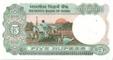 India DN 2R Sign.82 + 1974-76. 1R, 2R, 5R + 1985. 1R T:I Összesen 5 klf db!