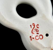 Polonsky porcelán menyét figura, kézzel festett, jelzett, hibátlan, 15x4 cm