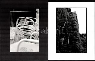cca 1980-1990 5 db művészfotó, jelzés nélkül, kettő paszpartuban, 14x22 cm