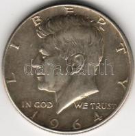 USA 1964 "Kennedy" 1/2$ ezüst T:2