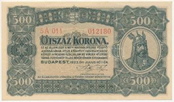 1923. 500K nyomdahely jelölés nélkül T:I-  Adamo K34