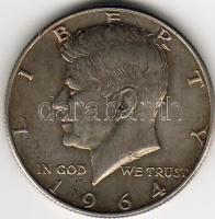 USA 1964D "Kennedy" 1/2$ ezüst T:2