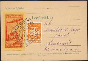 1937 100 éves a bélyeg levélzáró levelezőlapon alkalmi bélyegzéssel