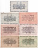 1946. 10.000AP-10.000.000AP (7x) közte fordított címeres T:II,III