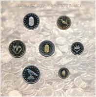 2008. 1Ft-100Ft (7xklf) darabos forgalmi sor "Búcsú az egy- és kétforintostól" dísztokos s...