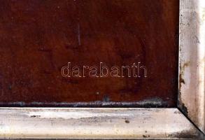 Olvashatatlan jelzéssel, feltehetően 1900-1925 körül működött festő alkotása: Menyecske virággal. Ol...