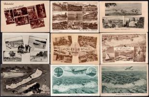 103 db RÉGI magyar város képeslap: Balaton / 103 pre-1950 Hungarian town-view postcards: Balaton