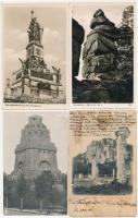 60 db RÉGI képeslap: külföldi városok és motívumok / 60 pre-1945 postcards: European towns and motives