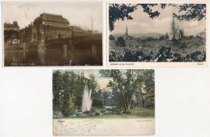 60 db RÉGI képeslap: külföldi városok és motívumok / 60 pre-1945 postcards: European towns and motiv...
