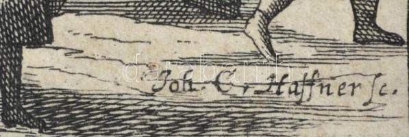 Johann Christoph Haffner (1668-1754) metszése: Des Königs Residenzstadt, Visianour in Kun Kan (Visia...