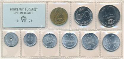1972. 2f-10Ft (9xklf) érmés forgalmi sor fóliatokban T:1