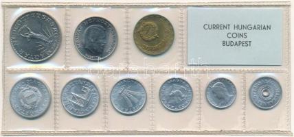 1974. 2f-10Ft (9xklf) érmés forgalmi sor fóliatokban T:1
