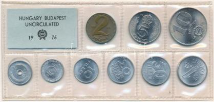 1975. 2f-10Ft (9xklf) érmés forgalmi sor fóliatokban T:1