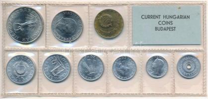1977. 2f-10Ft (9xklf) érmés forgalmi sor fóliatokban T:1