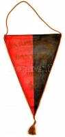 Várpalotai Bányász 1927, sport zászló, kopott, 32x22 cm