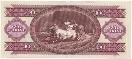 1995. 100Ft "B 005 020843" nyomdai festékfoltok T:II Adamo F39
