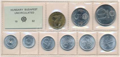 1982. 2f-10Ft (9xklf) érmés forgalmi sor fóliatokban T:1